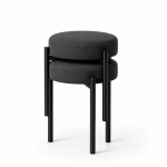 CEMRE 2Lİ PUF TABURE BENCH MAKYAJ SANDALYESİ SİYAH AYAK